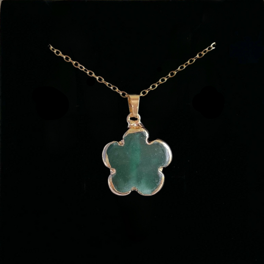 Green Aventurine Clover Pendant
