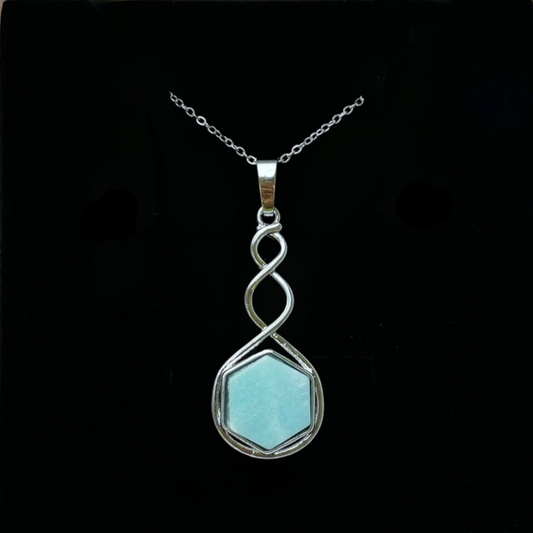 Amazonite Twist Pendant
