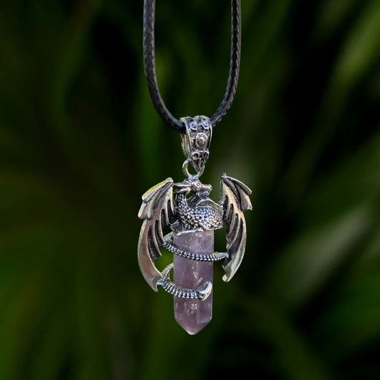 Amethyst Dragon Pendant